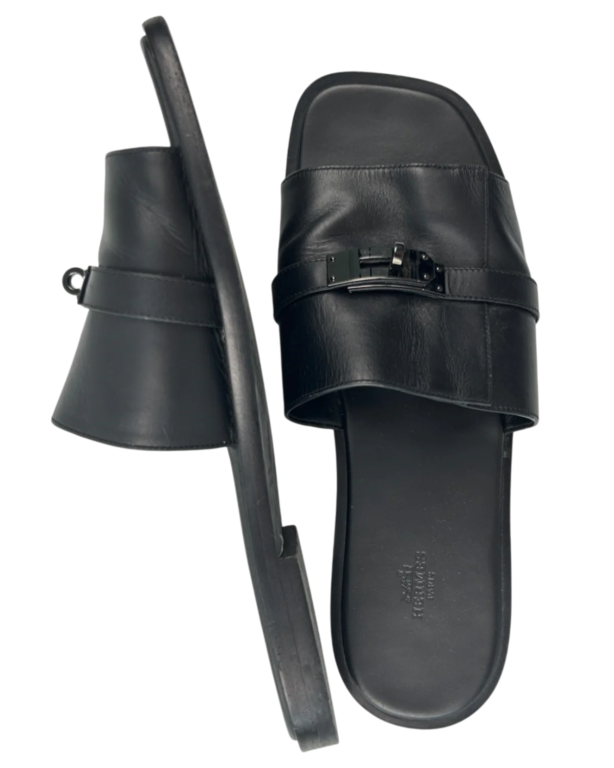 HERMES 'Gabriel' Leather Slides - Image 6
